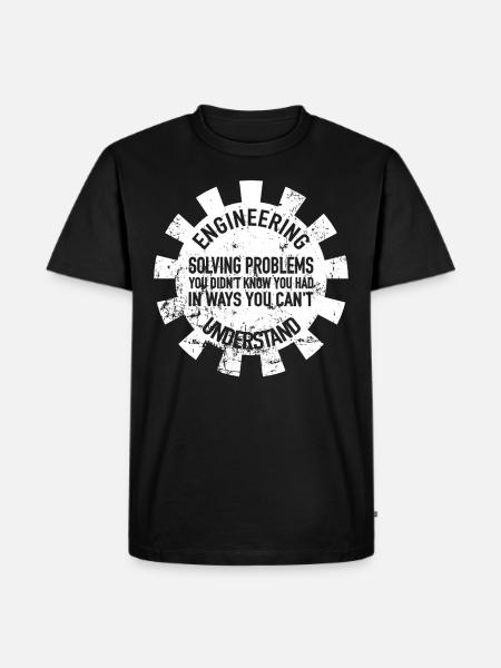 Gear Engineer Technician Engineering Engineer - Men's Premium Organic T-Shirt - black