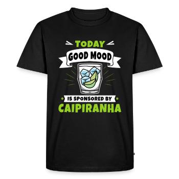 Caipirinha - Today Good mood - T-shirt Premium bio Homme - noir - Devant - Nico (187cm)