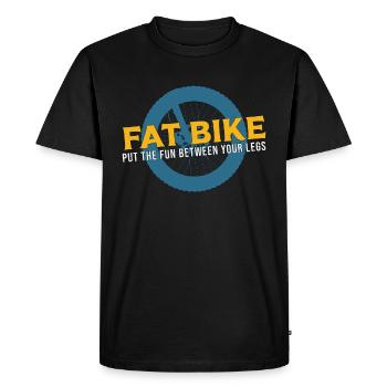 Fat Bike Fatbike Bike Vélo Vélo VTT Cadeau - T-shirt Premium bio Homme - noir - Devant - Nico (187cm)