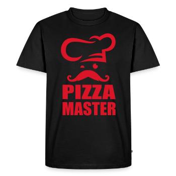 Pizza Master Foodie Pizza Chef Pizzeria - Men's Premium Organic T-Shirt - black - Front - Nico (187cm)