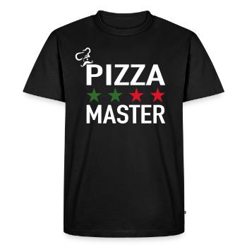 Pizza Master Pizza Chef Italian Pizza - Men's Premium Organic T-Shirt - black - Front - Nico (187cm)