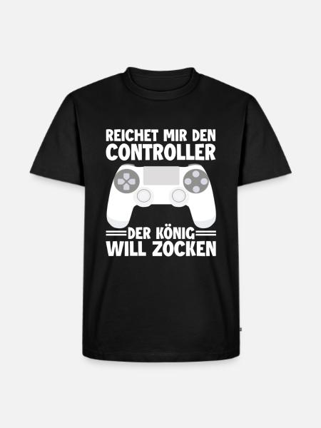 Gamer - Männer Premium Bio T-Shirt - Schwarz