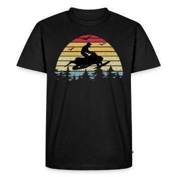 Motoneige Sports d’hiver Skidoo Motoneige - T-shirt Premium bio Homme - noir - Devant - Nico (187cm)