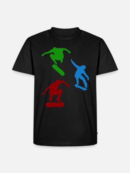 Skate skater - T-shirt Premium bio Homme - noir