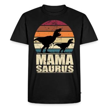 Mamasaurus Rex Mère Dinosaures Familles Dino - T-shirt Premium bio Homme - noir - Devant - Nico (187cm)