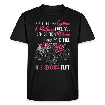 Quad ATV Quadfahrer QuadfahrerQuad ATV QuadfahrerQ - T-shirt Premium bio Homme - noir - Devant - Nico (187cm)