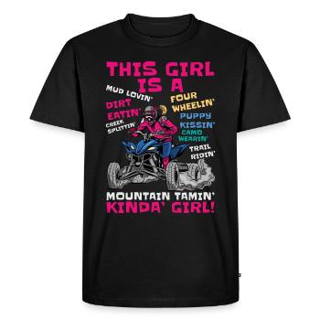 ATV Quadrimcycleur tout-terrain QuadATV Quadrivère - T-shirt Premium bio Homme - noir - Devant - Nico (187cm)