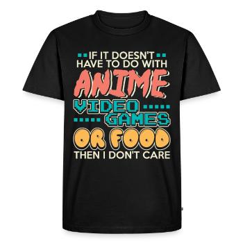 Otaku Anime Otaku anime hoodies - Men's Premium Organic T-Shirt - black - Front - Nico (187cm)