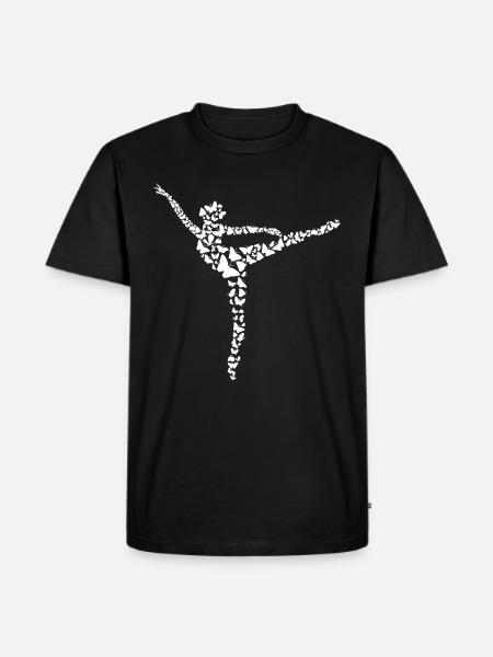 Ballerine Girl - Ballet Danseuse - T-shirt Premium bio Homme - noir