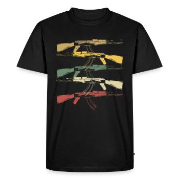 Second Amendment - Men's Premium Organic T-Shirt - black - Front - Nico (187cm)