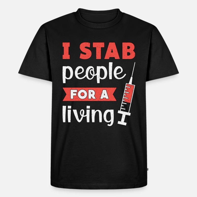 Nephrologie Dialysetechniker Dialyse Geschenk - Männer Premium Bio T-Shirt - Schwarz