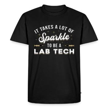 Laboratory Technician Laboratory Lab Science Gift - Men's Premium Organic T-Shirt - black - Front - Nico (187cm)