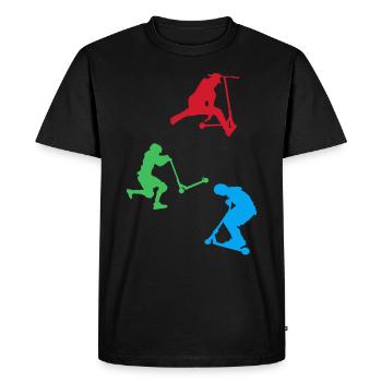 Scooter Freestyle Stuntscooter Scooter Fahrer - T-shirt Premium bio Homme - noir - Devant - Nico (187cm)