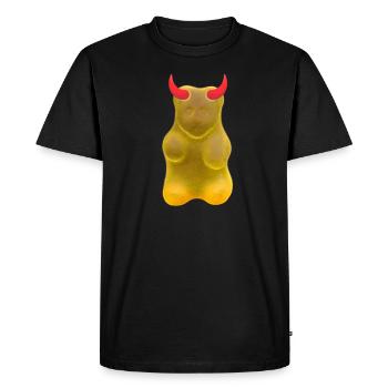 Gummy Bears Devils - Men's Premium Organic T-Shirt - black - Front - Nico (187cm)