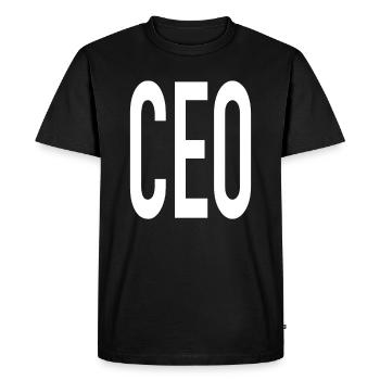 CEO - Chief Executive Officer Business - Men's Premium Organic T-Shirt - black - Front - Nico (187cm)