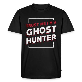 Ghost Hunter Ghost Ghost Hunt Paranormal Gift - Men's Premium Organic T-Shirt - black - Front - Nico (187cm)