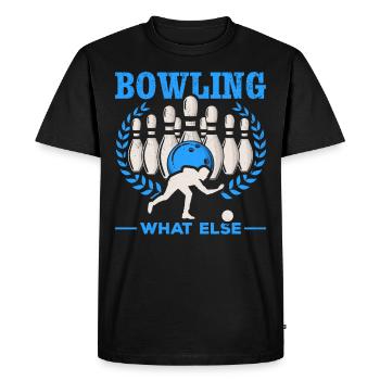 Bowling Quoi d’autre Bowling Kegeln Bowlen Bowler - T-shirt Premium bio Homme - noir - Devant - Nico (187cm)