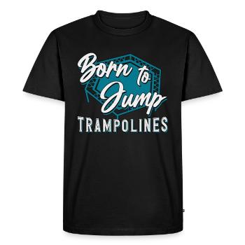 Trampoline Jumper Trampolines Trampolines Cadeau - T-shirt Premium bio Homme - noir - Devant - Nico (187cm)