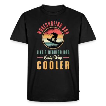 Wakeboard Wakeboard Wakeboard Wakeing Cadeau - T-shirt Premium bio Homme - noir - Devant - Nico (187cm)