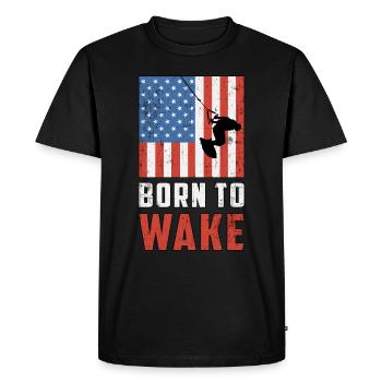 Wakeboard Wakeboard Wakeboard Cadeau de wakeboard - T-shirt Premium bio Homme - noir - Devant - Nico (187cm)