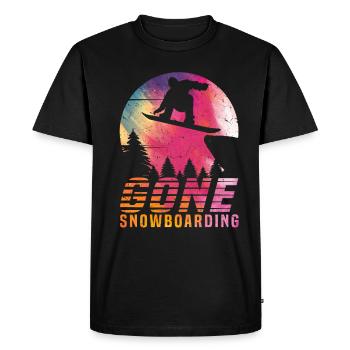 Freestyle Snowboarder Snowboard Gone Snowboarding - T-shirt Premium bio Homme - noir - Devant - Nico (187cm)