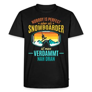 Snowboarding Snowboard Freestyle Snowboarder - T-shirt Premium bio Homme - noir - Devant - Nico (187cm)