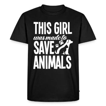 Drôle de vétérinaire vétérinaire Vétérinaire Cadeau - T-shirt Premium bio Homme - noir - Devant - Nico (187cm)