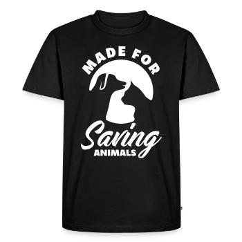 Drôle de vétérinaire vétérinaire Vétérinaire Cadeau - T-shirt Premium bio Homme - noir - Devant - Nico (187cm)