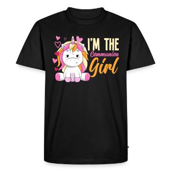 First Holy Communion 1. Holy Communion - Men's Premium Organic T-Shirt - black - Front - Nico (187cm)