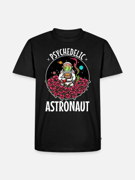 Psychedelic Astronaut - Men's Premium Organic T-Shirt - black