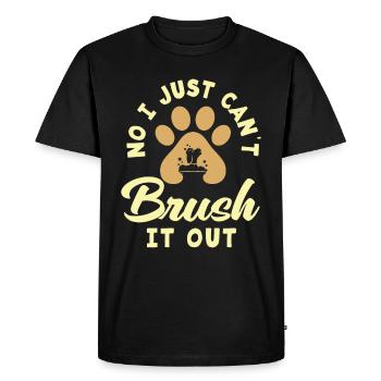Toiletteur pour chiens Toiletteur pour chiens Salon pour chiens Toiletteurs pour chiens - T-shirt Premium bio Homme - noir - Devant - Nico (187cm)
