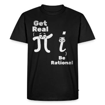 Pi Day Pi Math Obtenez un vrai sein - T-shirt Premium bio Homme - noir - Devant - Nico (187cm)