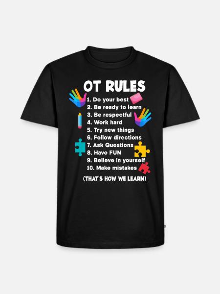 Ergoterapi Ergoterapeut Ergoterapeut Ergoterapeut - Herre Premium økologisk T-shirt - sort