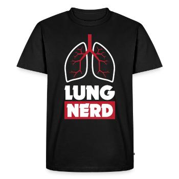 Drôle d’inhalothérapeute Thérapie respiratoire - T-shirt Premium bio Homme - noir - Devant - Nico (187cm)