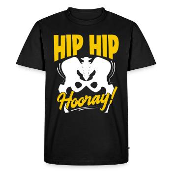 Chirurgie artificielle de l’articulation de la hanche prothèse de hanche - T-shirt Premium bio Homme - noir - Devant - Nico (187cm)