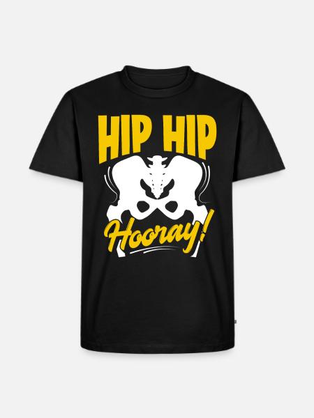 Kunstig hofte led kirurgi hofte protese - Herre Premium økologisk T-shirt - sort