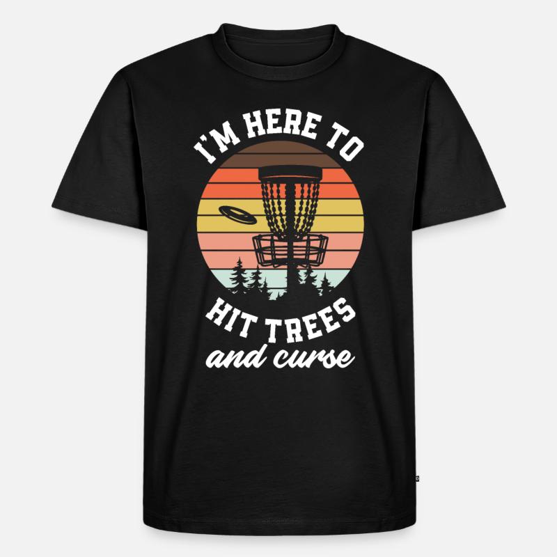 Lustiges Discgolf Discgolfer Geschenk - Männer Premium Bio T-Shirt - Schwarz