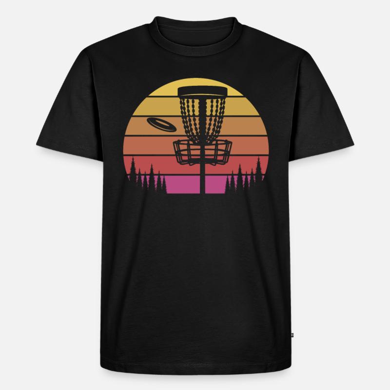 Lustiges Discgolf Discgolfer Geschenk - Männer Premium Bio T-Shirt - Schwarz