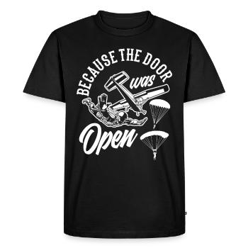 Parachutistes parachutistes - T-shirt Premium bio Homme - noir - Devant - Nico (187cm)