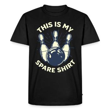 Bowling Funny Bowling Bowler Gift - Men's Premium Organic T-Shirt - black - Front - Nico (187cm)