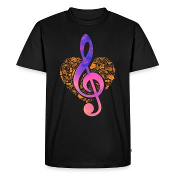 Musiciens de musique Chanteur Chanteur Musicien - T-shirt Premium bio Homme - noir - Devant - Nico (187cm)