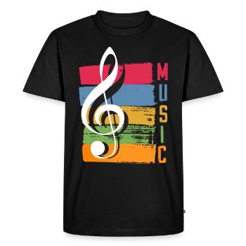 Musiciens de musique Chanteur Chanteur Musicien - T-shirt Premium bio Homme - noir - Devant - Nico (187cm)