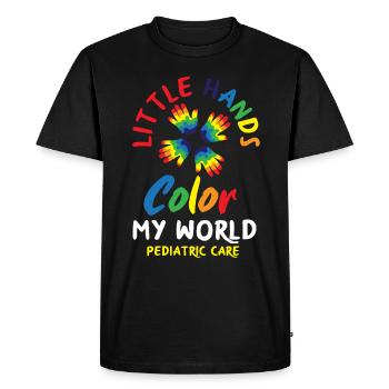 Pediatric Nurse Pediatric Nurse - Men's Premium Organic T-Shirt - black - Front - Nico (187cm)