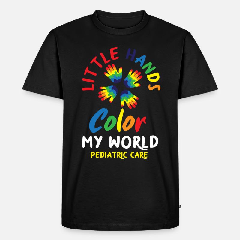 Kinderkrankenschwester Kinderkrankenpflegerin - Männer Premium Bio T-Shirt - Schwarz