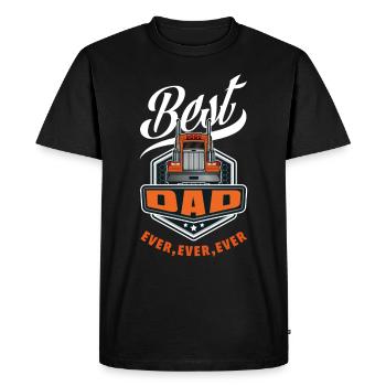 Truck Driver Truck Driver Driver Papa - Men's Premium Organic T-Shirt - black - Front - Nico (187cm)
