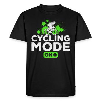 Mode vélo sur les cyclistes de vélo de route - T-shirt Premium bio Homme - noir - Devant - Nico (187cm)