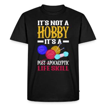 Knitting Knitting Needle Knitting Needle Knitting - Men's Premium Organic T-Shirt - black - Front - Nico (187cm)