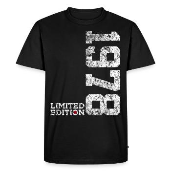 48TH BIRTHDAY 48 YEARS LIMITED EDITION 1978 - Men's Premium Organic T-Shirt - black - Front - Nico (187cm)