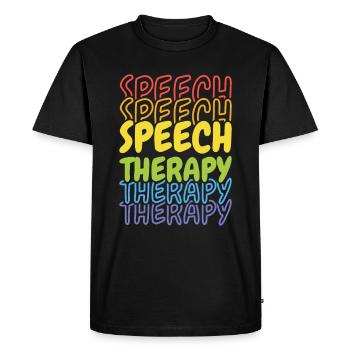 Language Pathologist Speech Pathologist - Men's Premium Organic T-Shirt - black - Front - Nico (187cm)