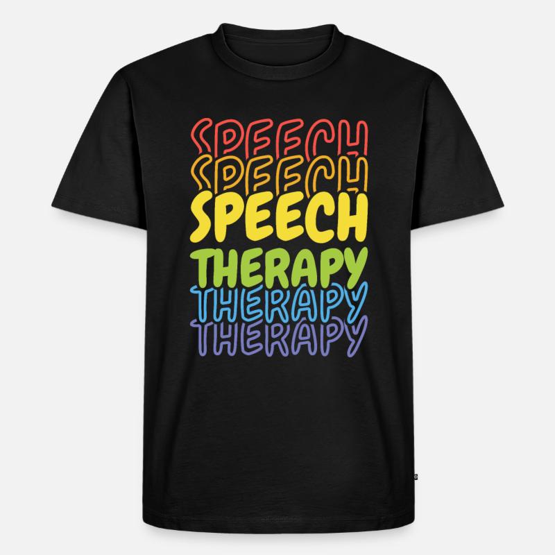 Language Pathologist Speech Pathologist - Männer Premium Bio T-Shirt - Schwarz
